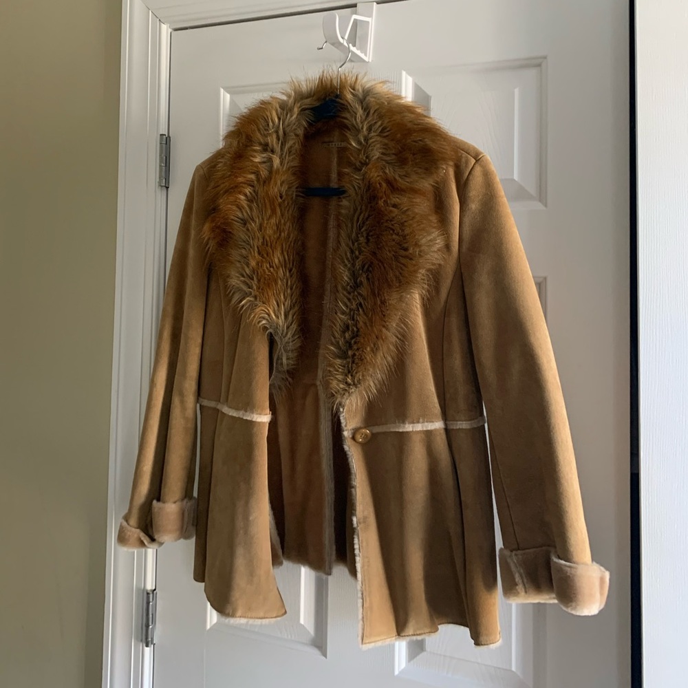 Guess Fur Jacket - Mob Wife Aesthetic!